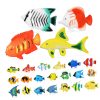 24 figurines poissons